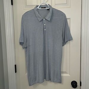 Theory Men’s Bron C Anemone Striped Polo Shirt Sz XL Casual‎ Golf Lightweight